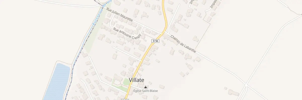 Plan du 32 Rue des Tisserands à Villate