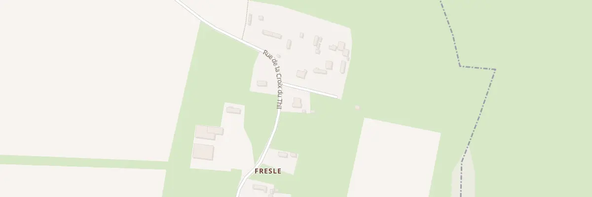 Plan du 1887 Rue de la Croix du Thil à Boissay