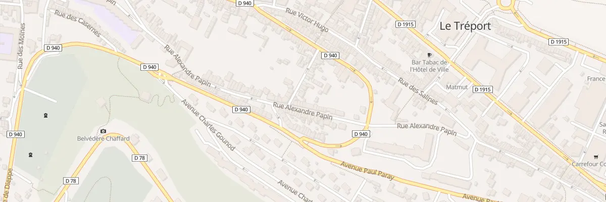 Plan du 24 Rue Alexandre Papin au Tréport