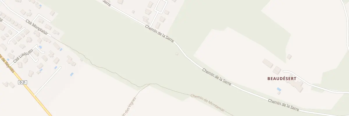 Plan du 1232 Che de la Serre à Corbarieu