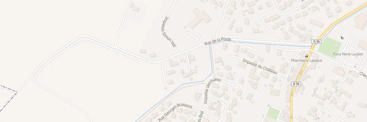 Plan du 6 Rue de la Poste à Pins-Justaret