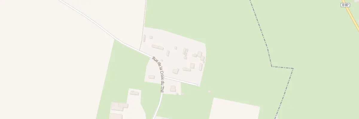 Plan du 1903 Rue de la Croix du Thil à Boissay