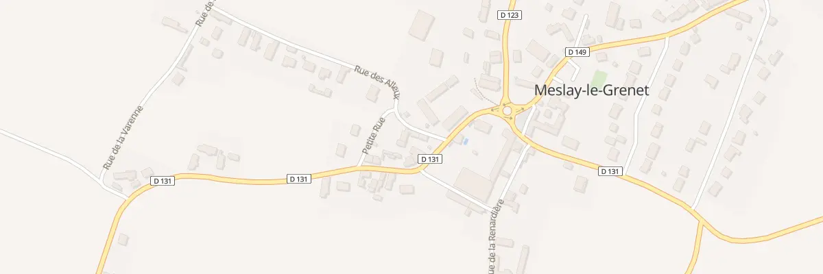 Plan du 1 Rue des Alleux à Meslay-le-Grenet