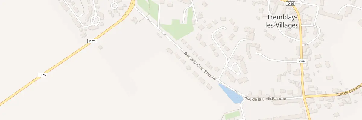 Plan du 11 Rue de la Croix Blanche à Tremblay-les-Villages