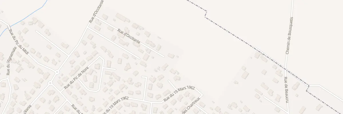 Plan du 36 Rue d’Occitanie à Roquettes