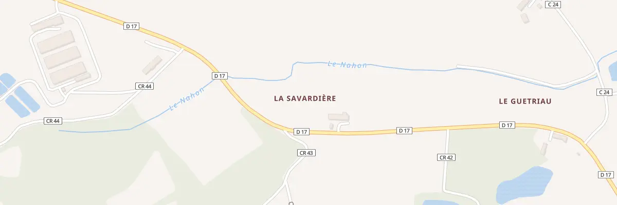 Plan du 5186 La Savardière à Heugnes