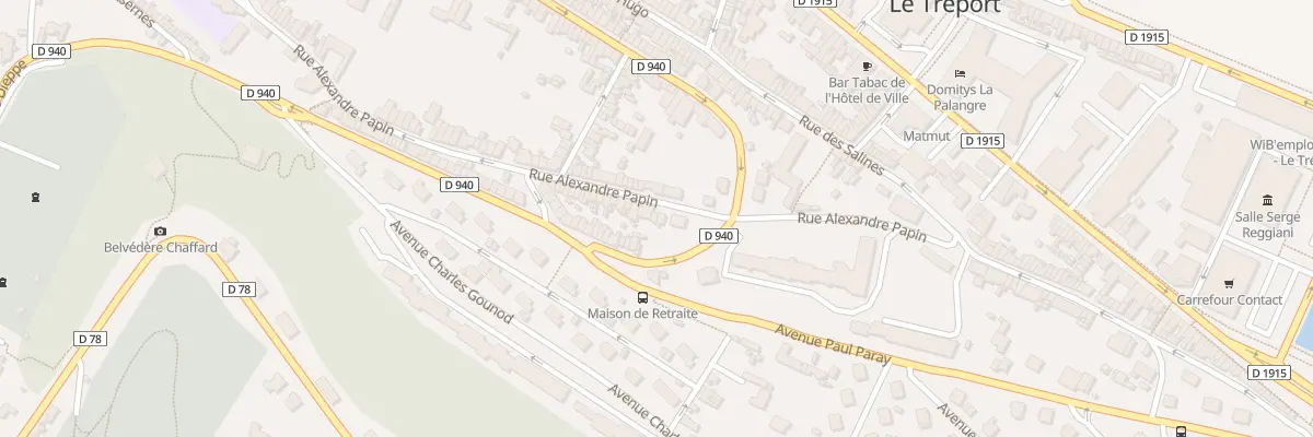 Plan du 7 Rue Alexandre Papin au Tréport
