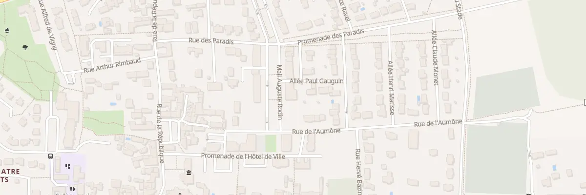 Plan du 12 Mail Auguste Rodin à Vineuil