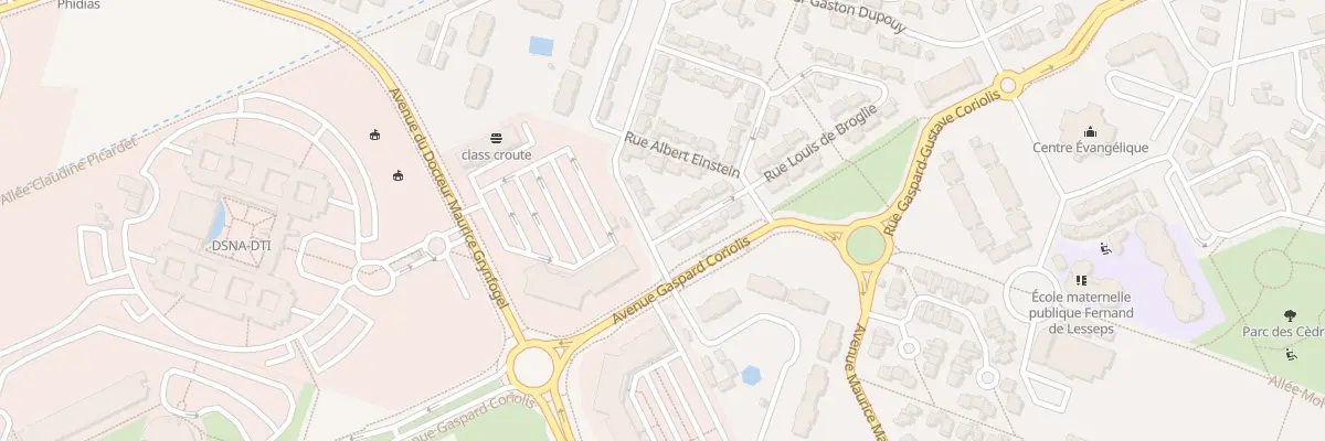 Plan du 1 Rue Alexandre Fleming à Toulouse
