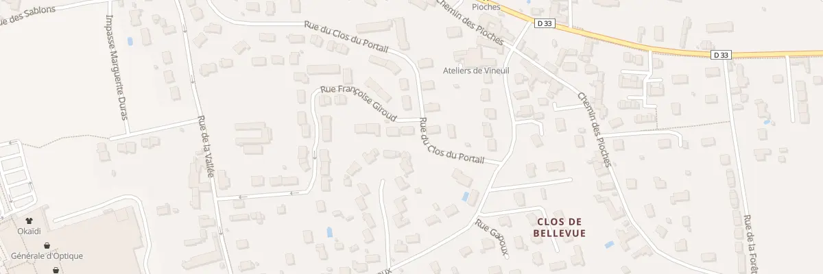 Plan du 1 Rue Francoise Giroud à Candé-sur-Beuvron