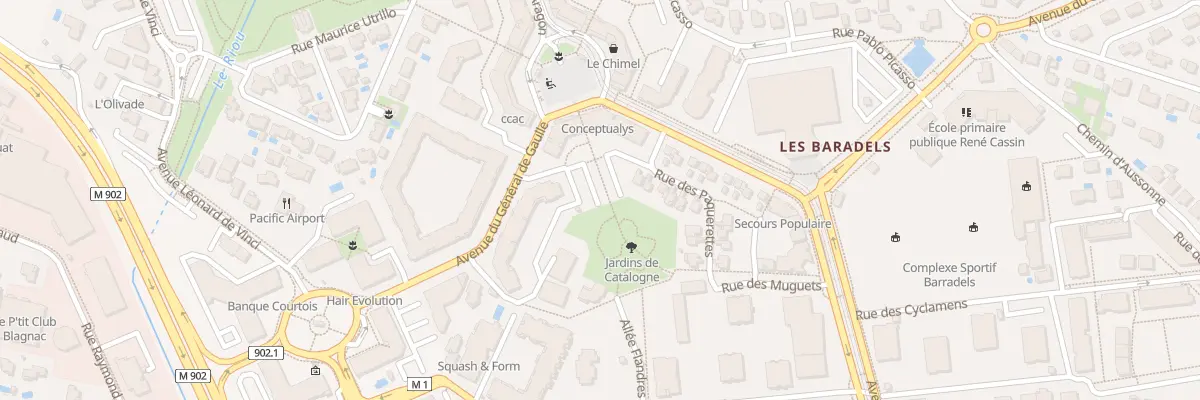 Plan du 19 Av du Général de Gaulle à Blagnac