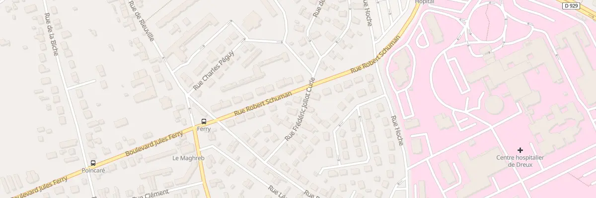 Plan du 10 Rue Fr. Joliot Curie à Dreux
