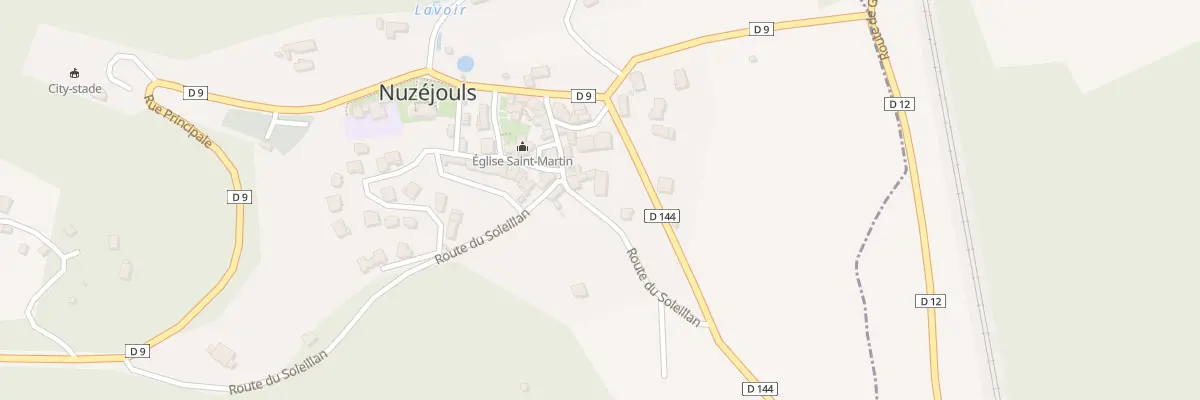 Plan du 5859F Le Bourg à Nuzéjouls