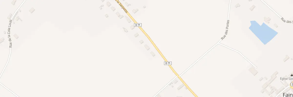 Plan du 27 Rue de la Serpette à Fains