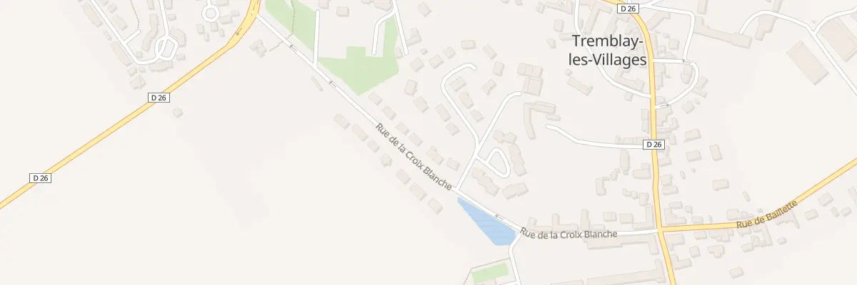 Plan du 14 Rue de la Croix Blanche à Tremblay-les-Villages
