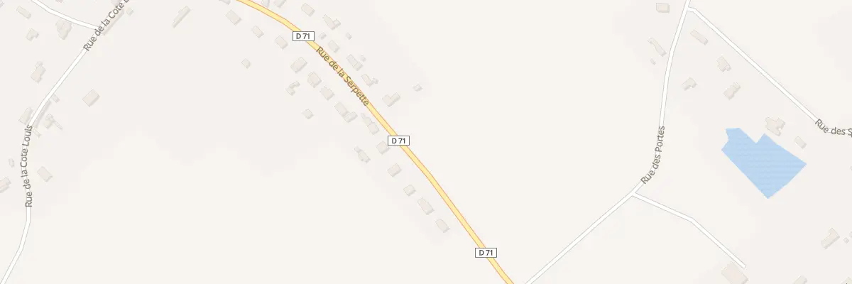 Plan du 30 Rue de la Serpette à Fains
