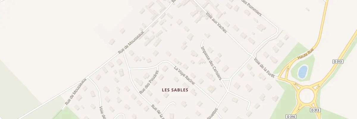 Plan du 11 La Voye Racine à Bouafles