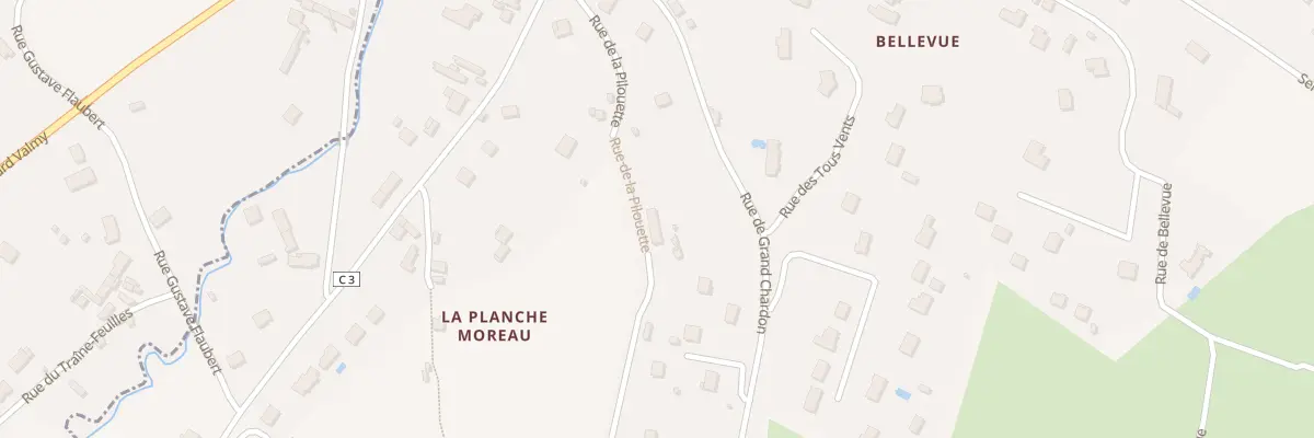 Plan du 10 Rue de la Grand Chardon à Seigy