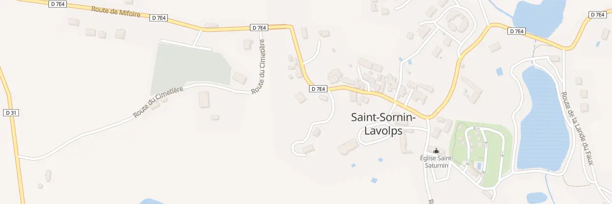 Plan du 11 Rue Grande Rue à Saint-Sornin-Lavolps
