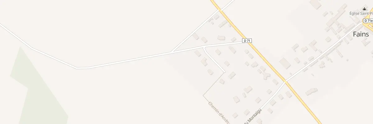 Plan du 3 Rue aux Chevaux à Fains