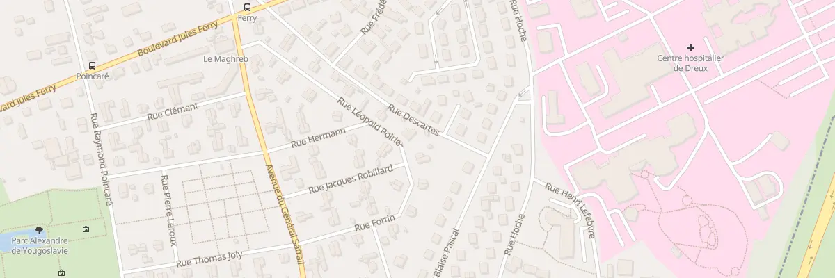 Plan du 23 Rue Léopold Poirier à Dreux