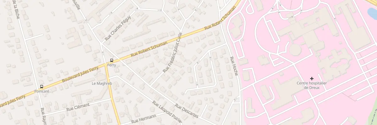 Plan du 12 Rue Abbé Faligan à Dreux