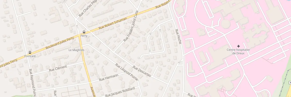 Plan du 16 Rue Abbé Faligan à Dreux