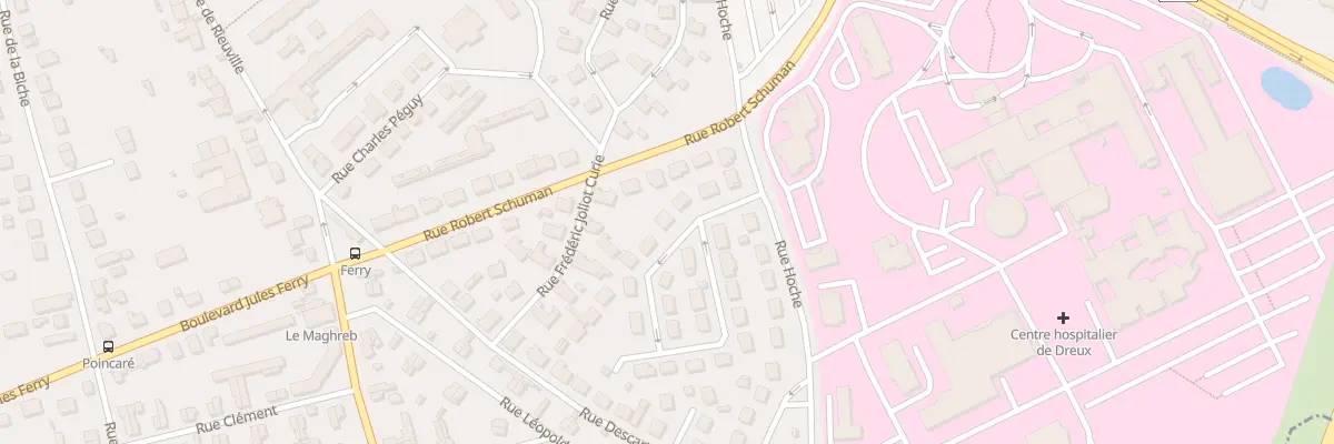 Plan du 8 Rue Abbé Faligan à Dreux