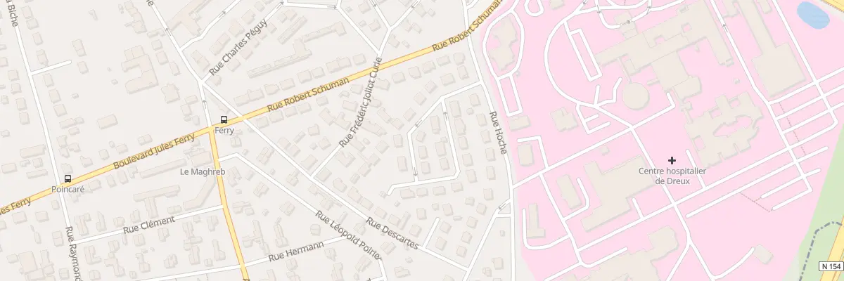 Plan du 3 Rue Abbé Faligan à Dreux