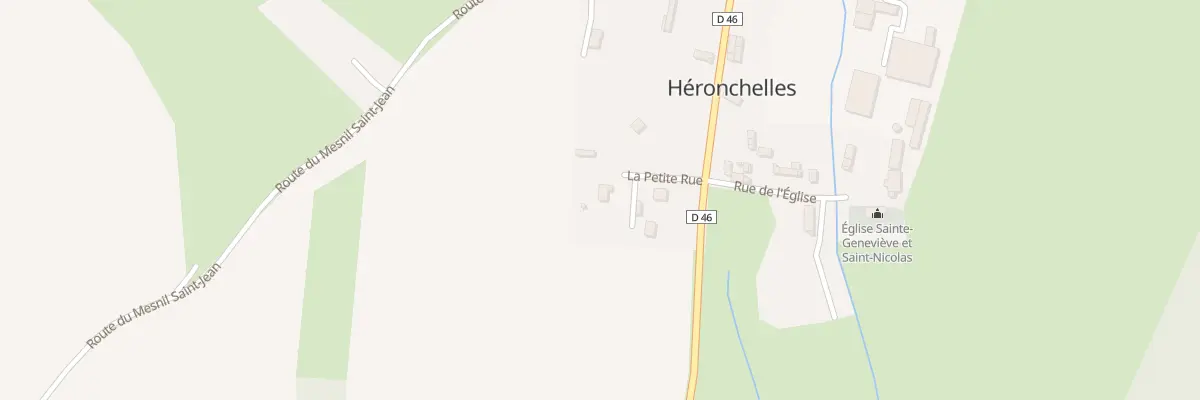 Plan du 55 Rue La Petite Rue à Héronchelles