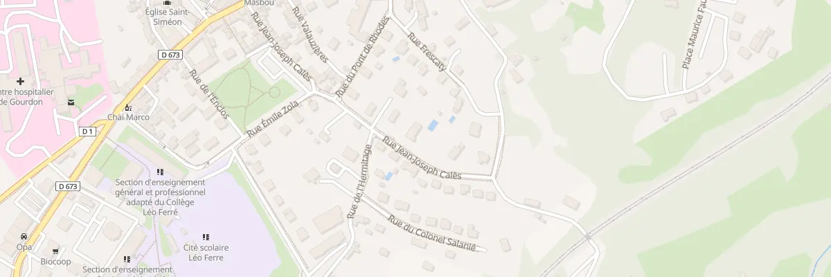 Plan du 33 Rue Jean Joseph Cales à Gourdon