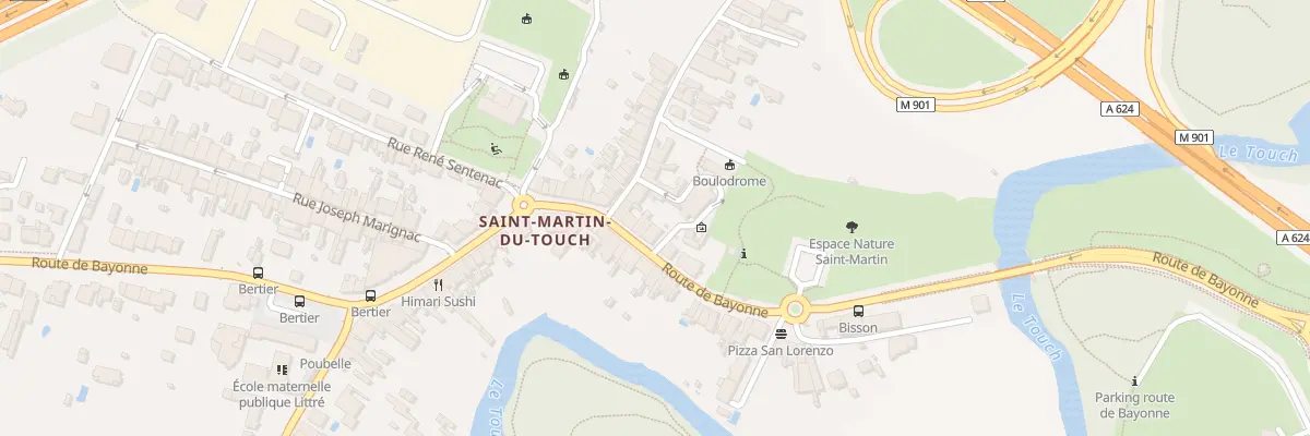 Plan du 144B Rte de Bayonne à Toulouse