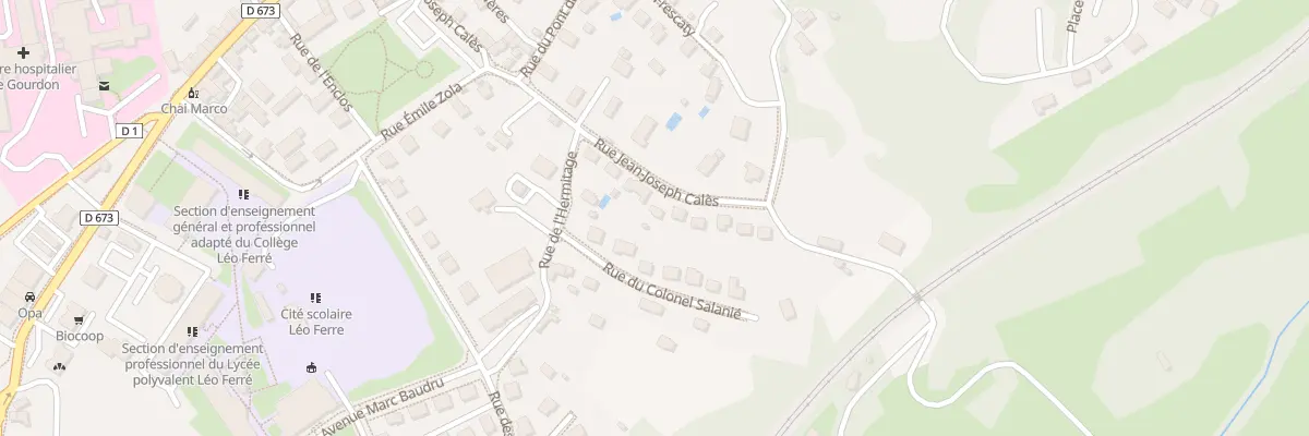 Plan du 791 Rue Jean Joseph Cales à Gourdon