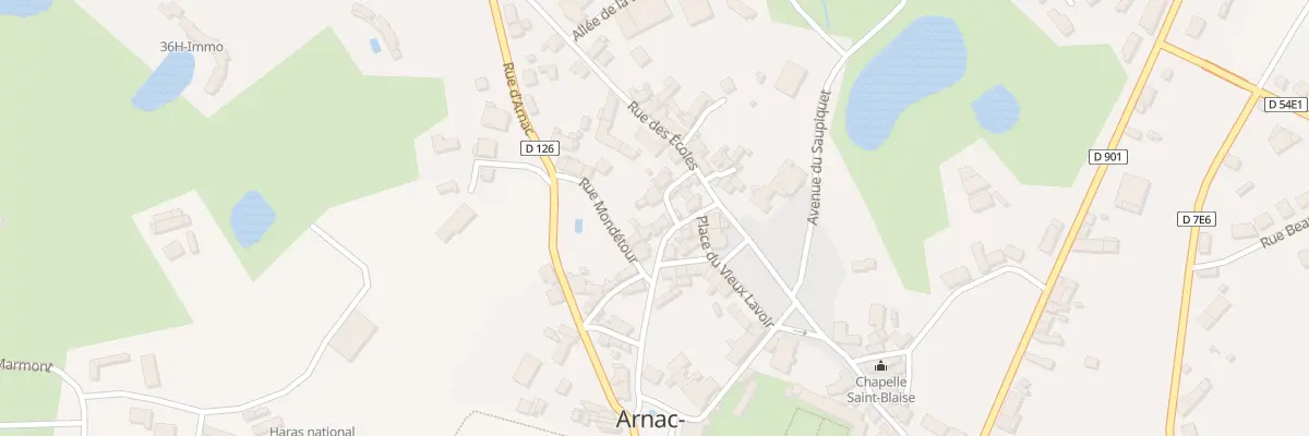 Plan du 17 Rue des Ecoles à Arnac-Pompadour