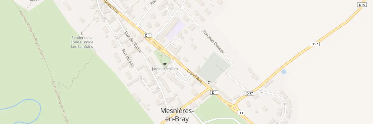 Plan du 5002 Le Bourg à Mesnières-en-Bray