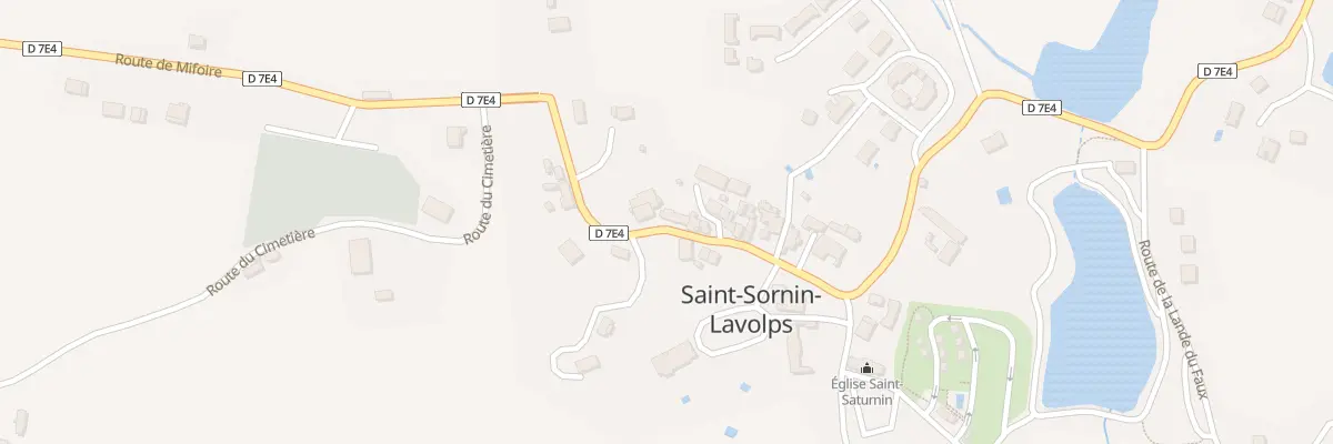 Plan du 26T Rue Grande Rue à Saint-Sornin-Lavolps
