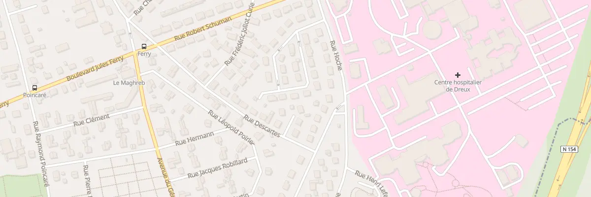 Plan du 20 Rue Abbé Faligan à Dreux