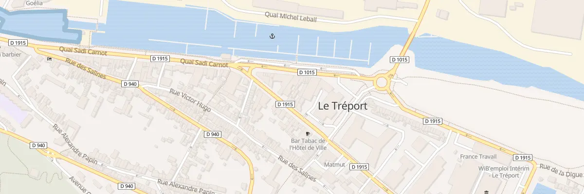 Plan du 9 Av des Canadiens au Tréport