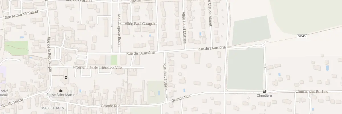 Plan du 6 Rue Hervé Bazin à Vineuil