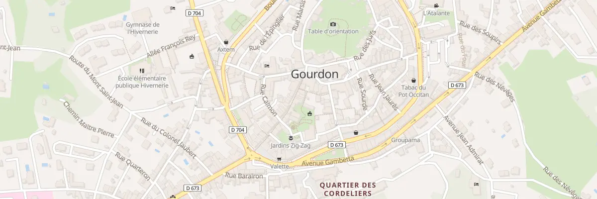 Plan du 11 Rue du Majou à Gourdon