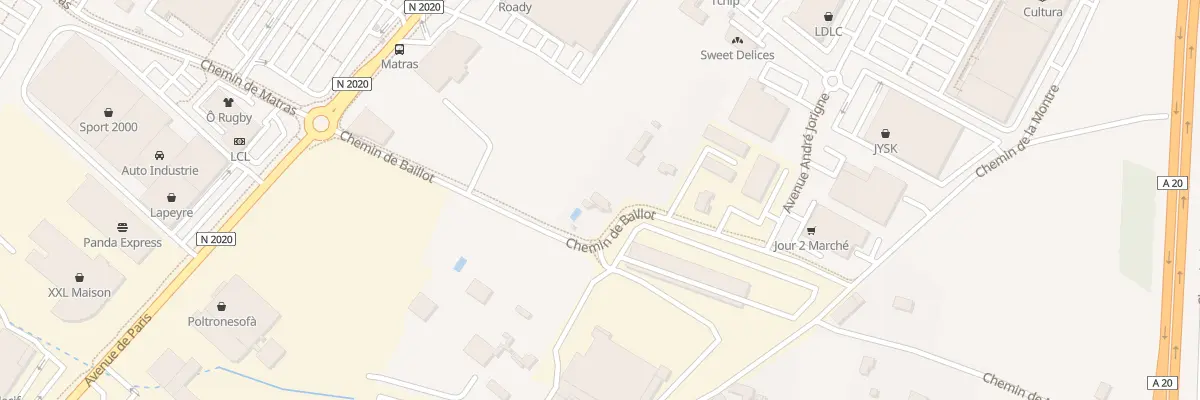 Plan du 85 Che de Baillot à Montauban