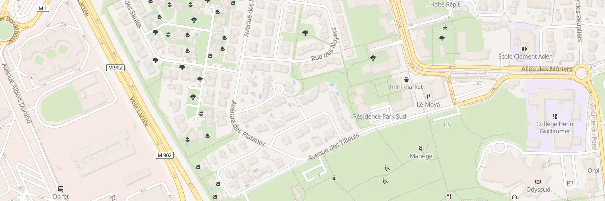 Plan du 20 Rue des Érables à Blagnac