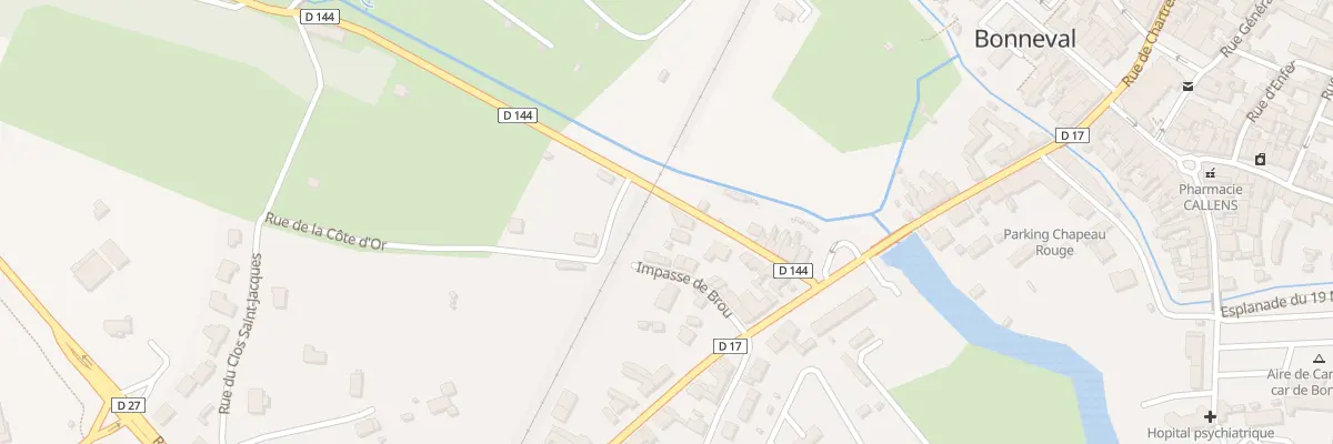 Plan du 14 Imp de Brou à Bonneval