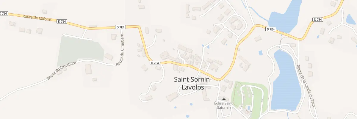 Plan du 26 Rue Grande Rue à Saint-Sornin-Lavolps