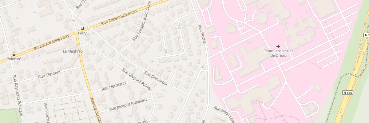 Plan du 22 Rue Abbé Faligan à Dreux