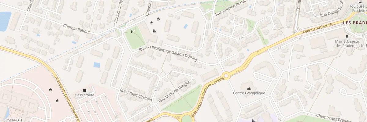 Plan du 11 Rue du Profes Gaston Dupouy à Toulouse