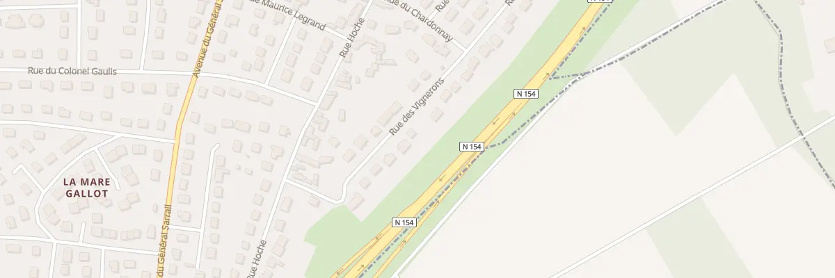 Plan du 25 Rue des Vignerons à Dreux
