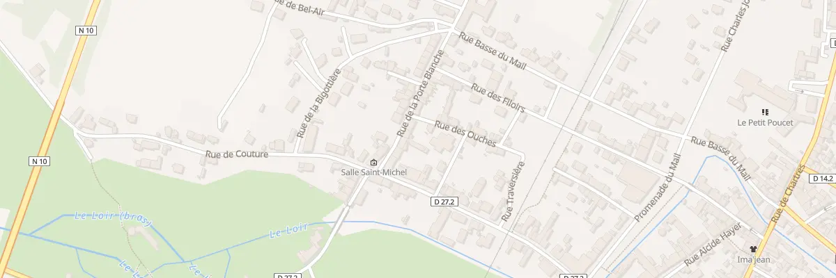 Plan du 10 Rue Porte Blanche à Bonneval