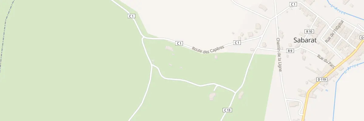 Plan du 7 Rte des Capéres à Sabarat