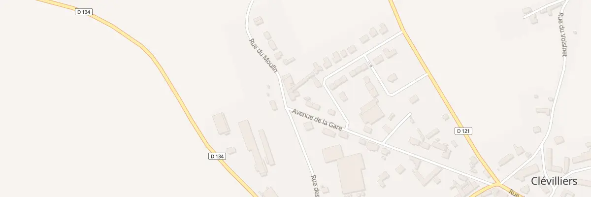 Plan du 20B Av de la Gare à Clévilliers